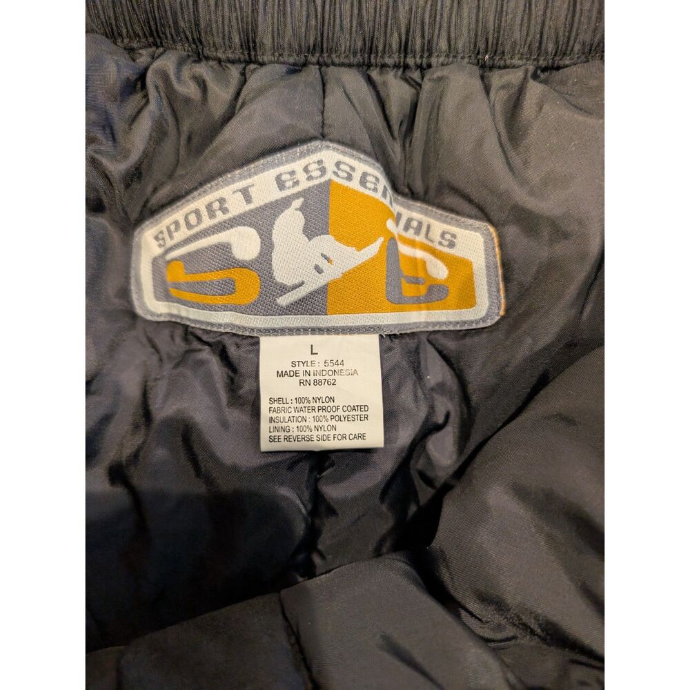 Sport Essentials Ladies Insulated Snow Pants – Size L – Black – Ripstop Nylon - Picture 5 of 8